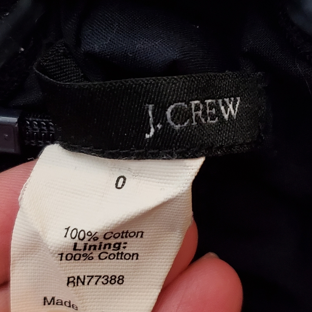 J.Crew Navy Blue Quilted Strapless Dress Size 0 - Picture 7 of 8